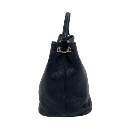 Max Mara Handbag Dark Navy Leather