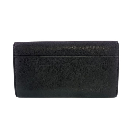 Louis Vuitton Flap Portefeuille Sarah Monogram Empreinte Leather Wallet Black