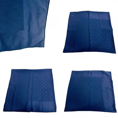 Louis Vuitton Monogram Silk Scarf Navy