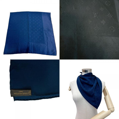 Louis Vuitton Monogram Silk Scarf Navy