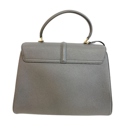 Celine 2-Way Shoulder 16 Seeds Leather Handbag Gray