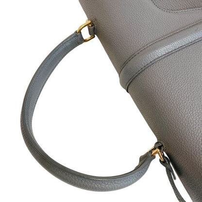 Celine 2-Way Shoulder 16 Seeds Leather Handbag Gray