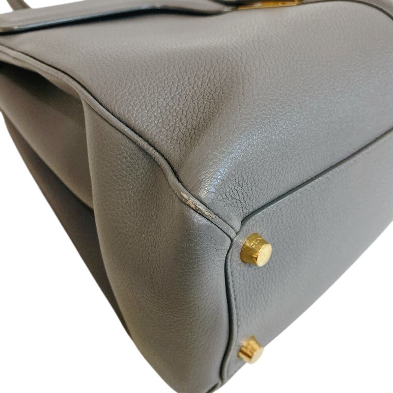 Celine 2-Way Shoulder 16 Seeds Leather Handbag Gray