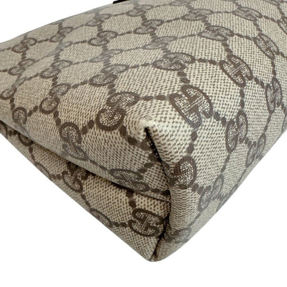 Gucci Pouch Clutch Vintage GG Pattern Second Brown