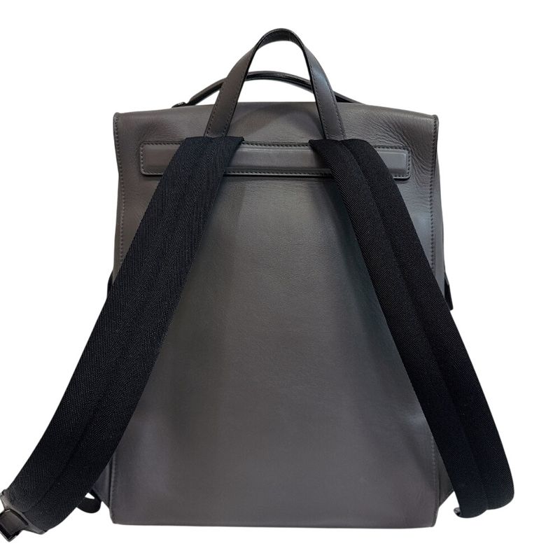 Fendi Backpack Leather Gray