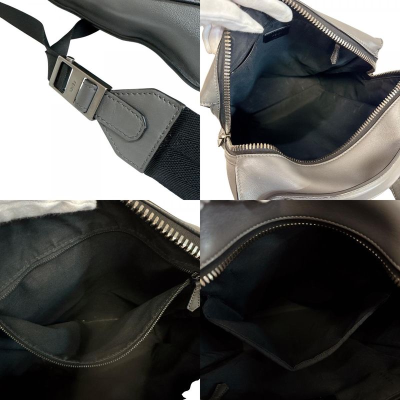 Fendi Backpack Leather Gray