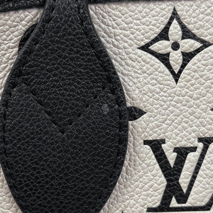 Louis Vuitton Neverfull MM Shoulder Bag Tote Monogram Empreinte Noir Black White