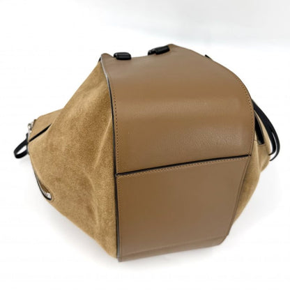 Loewe 2-Way Anagram Hammock Small Shoulder Bag Crossbody Tote Leather Suede
