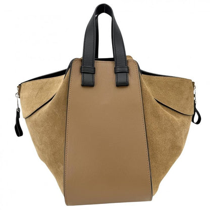 Loewe 2-Way Anagram Hammock Small Shoulder Bag Crossbody Tote Leather Suede