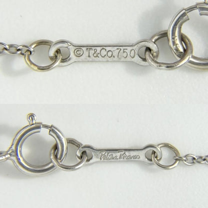 Tiffany & Co Necklace Cross Pendant 18k WG Gold Diamond