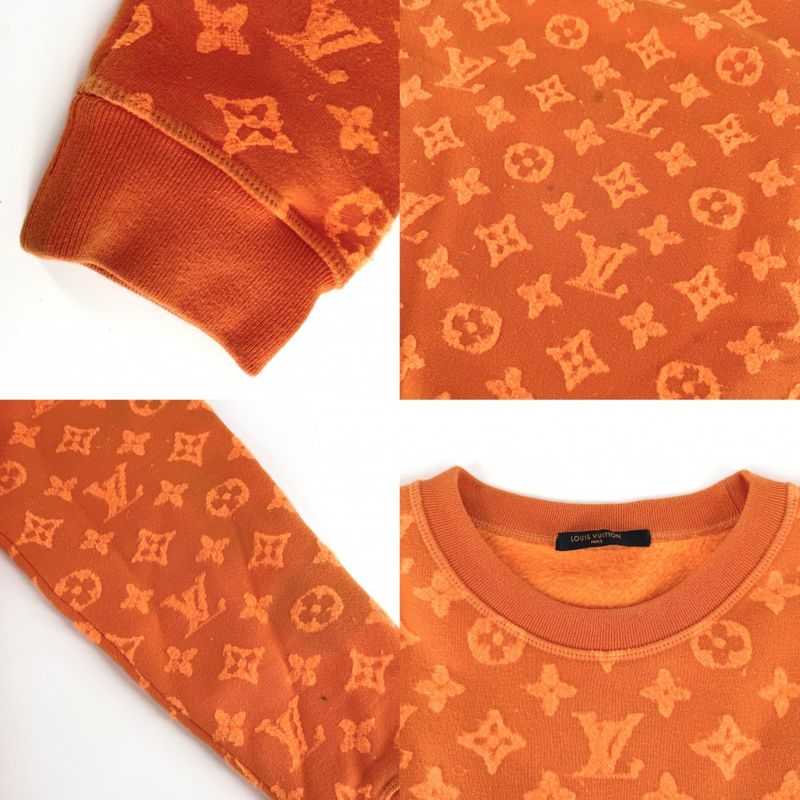 Louis Vuitton Sweatshirt Monogram Jacquard Top Crew Neck Trainer Long Sleeve L