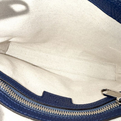 Gucci Shoulder Bag Jumbo GG Small 2-Way Second Crossbody Clutch Leather Blue