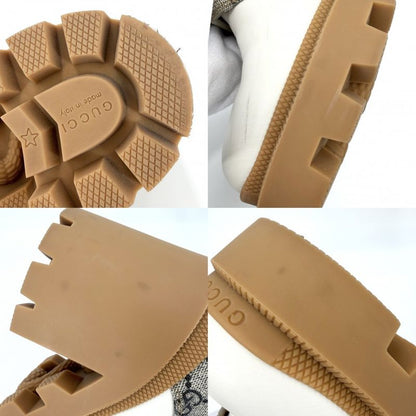Gucci Boots Ankle Short Thick Sole Quilted 36.5 Shoes GG Supreme Canvas Rubber