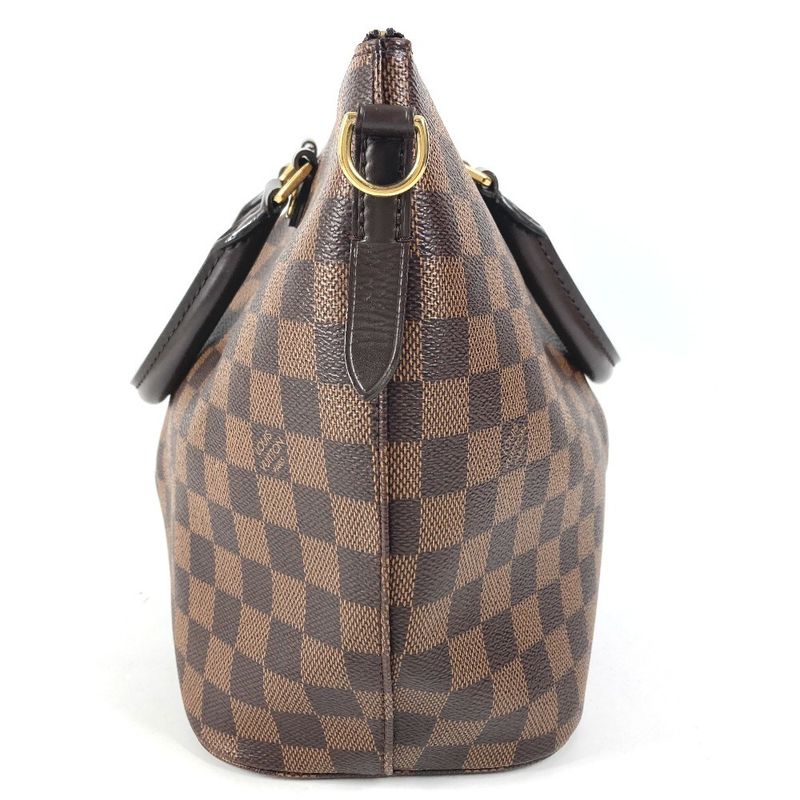 Louis Vuitton Handbag Sienna MM Damier Canvas Ebene Brown