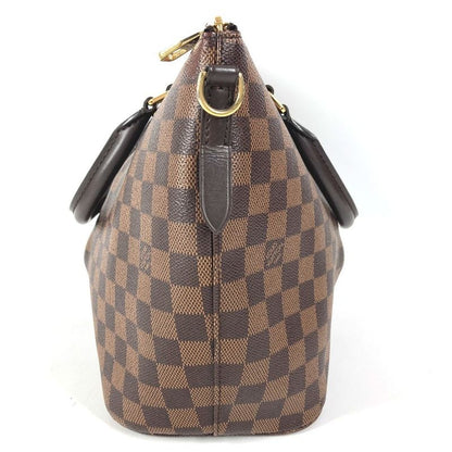 Louis Vuitton Handbag Sienna MM Damier Canvas Ebene Brown