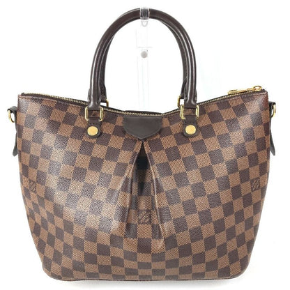 Louis Vuitton Handbag Sienna MM Damier Canvas Ebene Brown