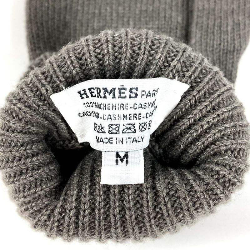 Hermes Gloves Jacob: Cashmere Tourbe Gray