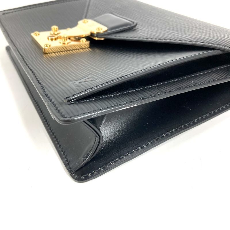 Louis Vuitton Second Bag Pochette Series Dragonne Epi Leather Noir Black