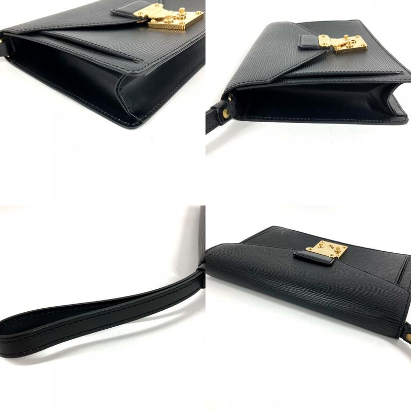 Louis Vuitton Second Bag Pochette Series Dragonne Epi Leather Noir Black