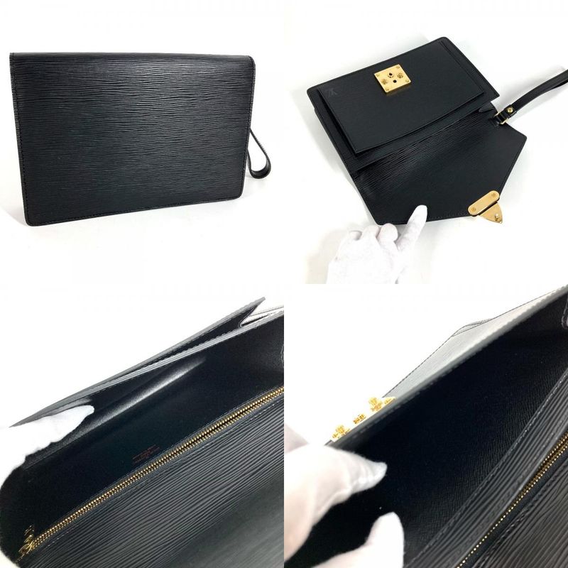 Louis Vuitton Second Bag Pochette Series Dragonne Epi Leather Noir Black