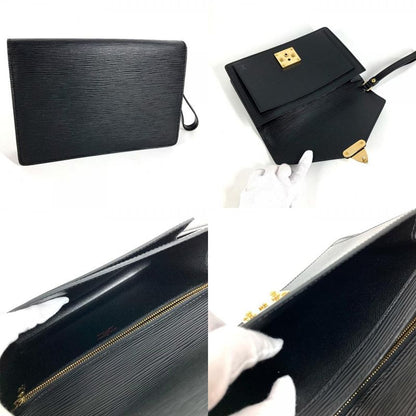 Louis Vuitton Second Bag Pochette Series Dragonne Epi Leather Noir Black