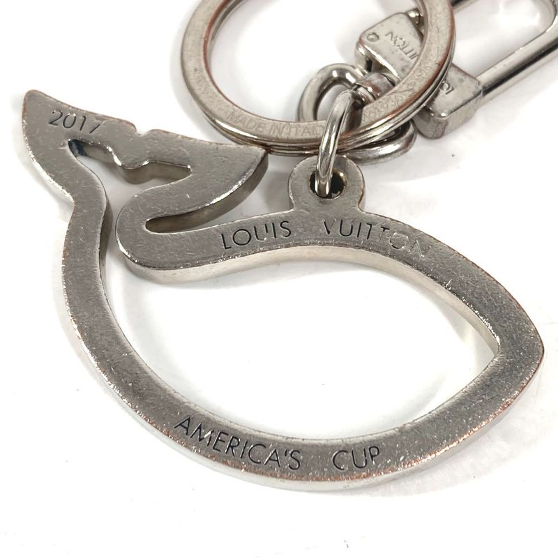 Louis Vuitton Key Holder Porte Cles Varennes Metal Silver