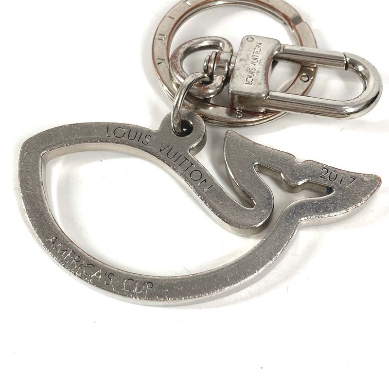 Louis Vuitton Key Holder Porte Cles Varennes Metal Silver