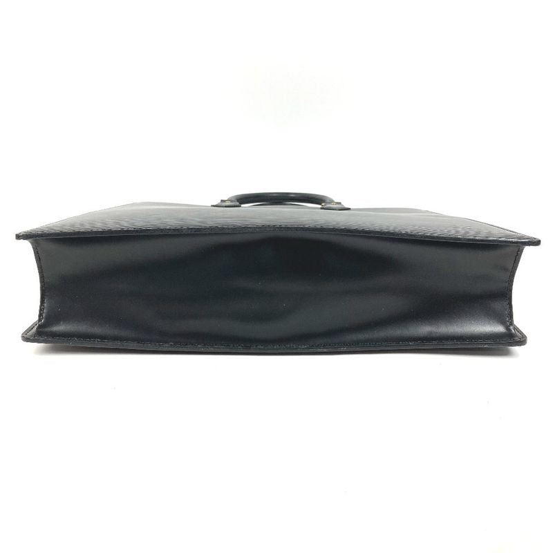 Louis Vuitton Handbag Sac Plat Epi Leather Creel Black