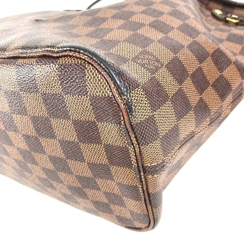 Louis Vuitton Tote Neverfull MM Damier Canvas Ebene Brown