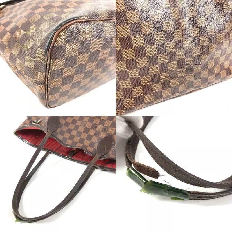 Louis Vuitton Tote Neverfull MM Damier Canvas Ebene Brown