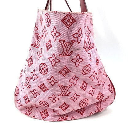 Louis Vuitton Tote Kabai Panema GM Leather Canvas Pink