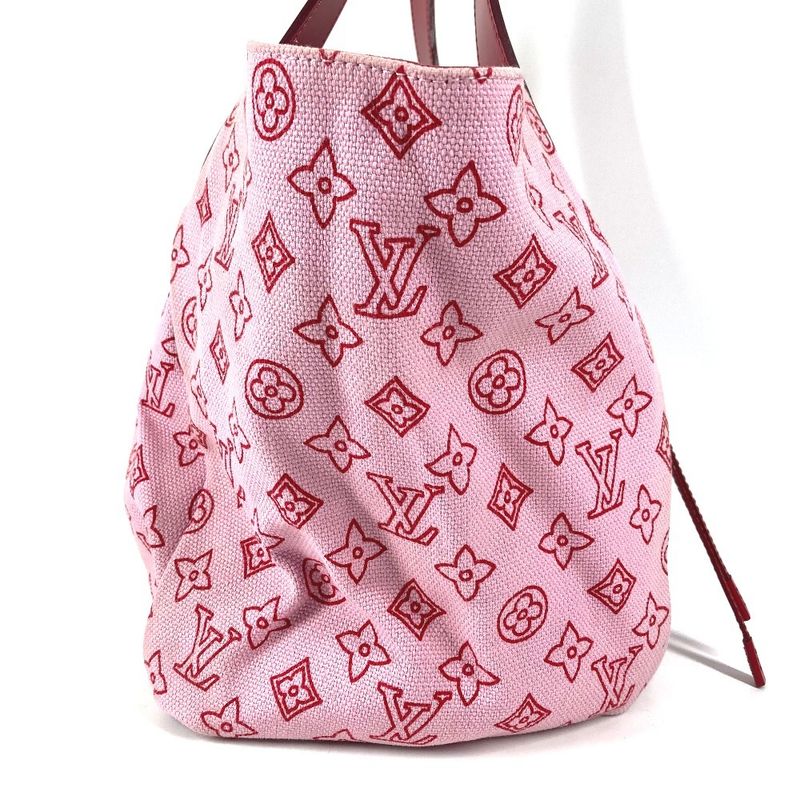 Louis Vuitton Tote Kabai Panema GM Leather Canvas Pink