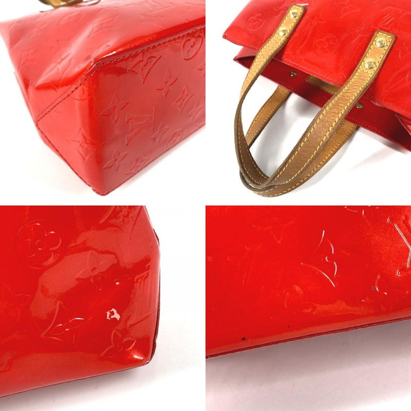 Louis Vuitton Handbag Reed PM Monogram Vernis Canvas Rouge Red