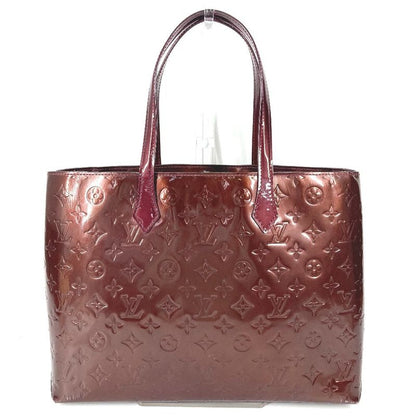 Louis Vuitton Handbag Wilshire Mm Monogram Vernis Canvas Rouge Fauvist Purple