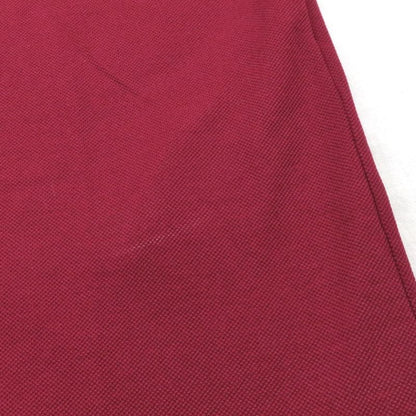 Gucci Short Sleeve Polo Shirt Shoulder Logo Print S Gold Rosso Ancora