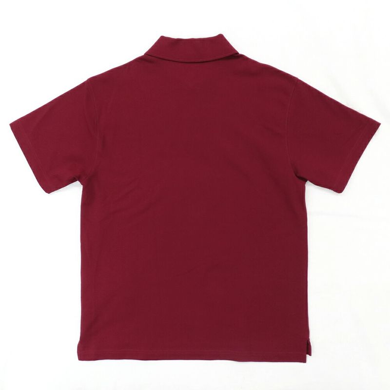 Gucci Short Sleeve Polo Shirt Shoulder Logo Print S Gold Rosso Ancora