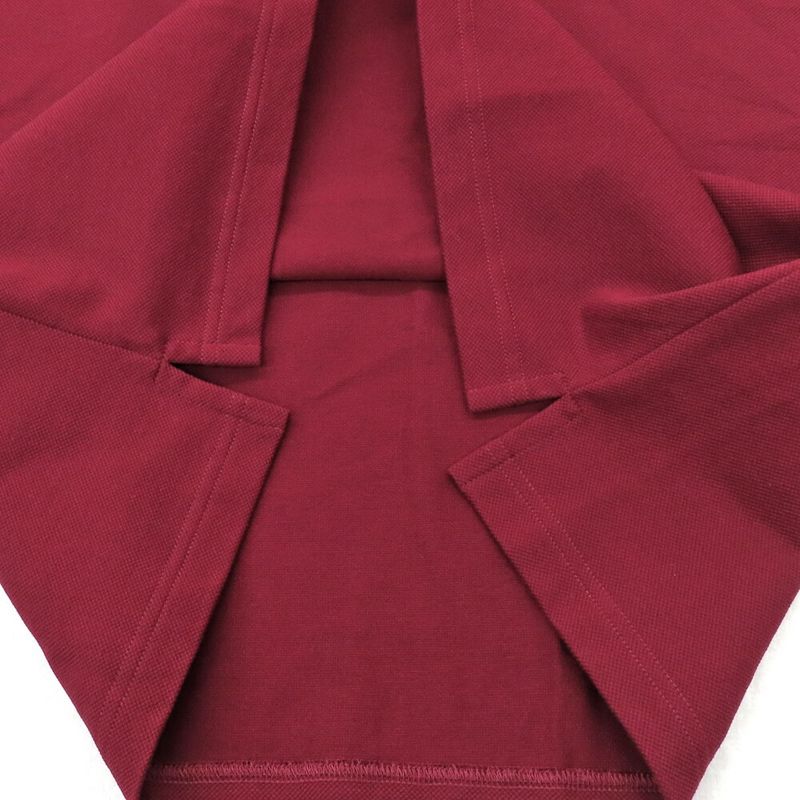 Gucci Short Sleeve Polo Shirt Shoulder Logo Print S Gold Rosso Ancora