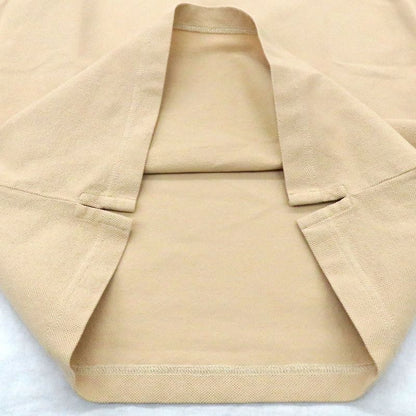 Gucci Short Sleeve Polo Shirt White Logo Embroidery XS Beige Fluorescent