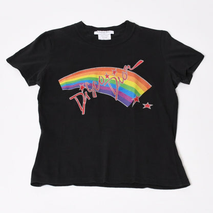 Dior Short Sleeve T-Shirt Black Galliano Era Rainbow 42