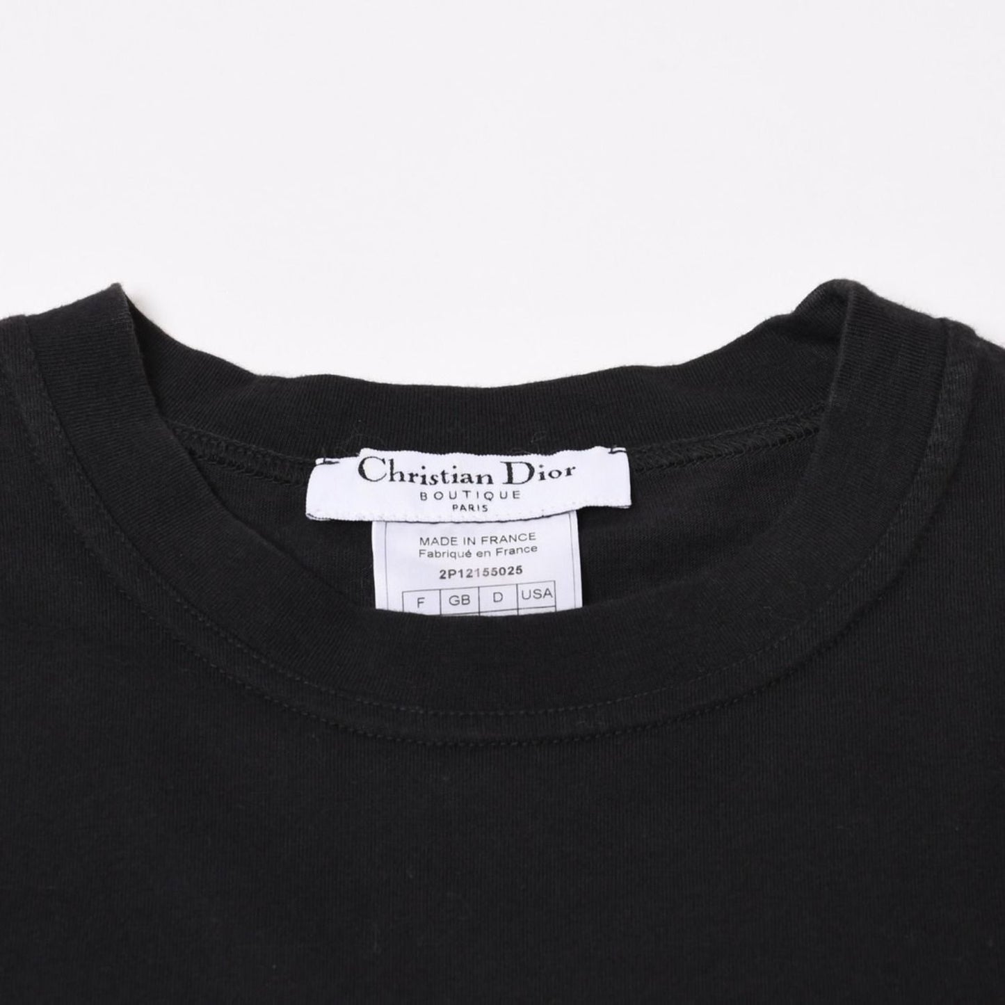 Dior Short Sleeve T-Shirt Black Galliano Era Rainbow 42 — view 3