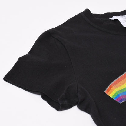 Dior Short Sleeve T-Shirt Black Galliano Era Rainbow 42 — view 5