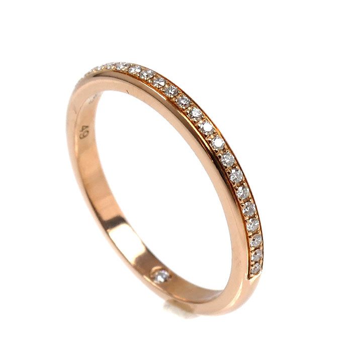 Bvlgari 18k Pink Gold Roman Amor Ring Diamond 49