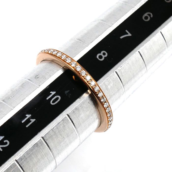 Bvlgari 18k Pink Gold Roman Amor Ring Diamond 49