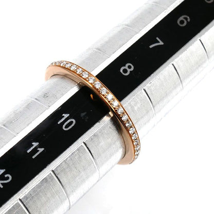 Bvlgari 18k Pink Gold Roman Amor Ring Diamond 49