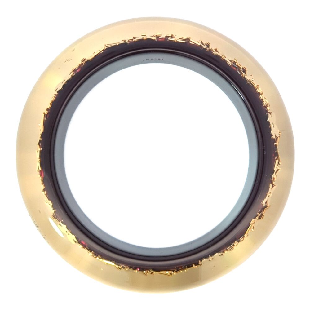 Louis Vuitton Brass John Logo Bangle Plastic Brown Handbag