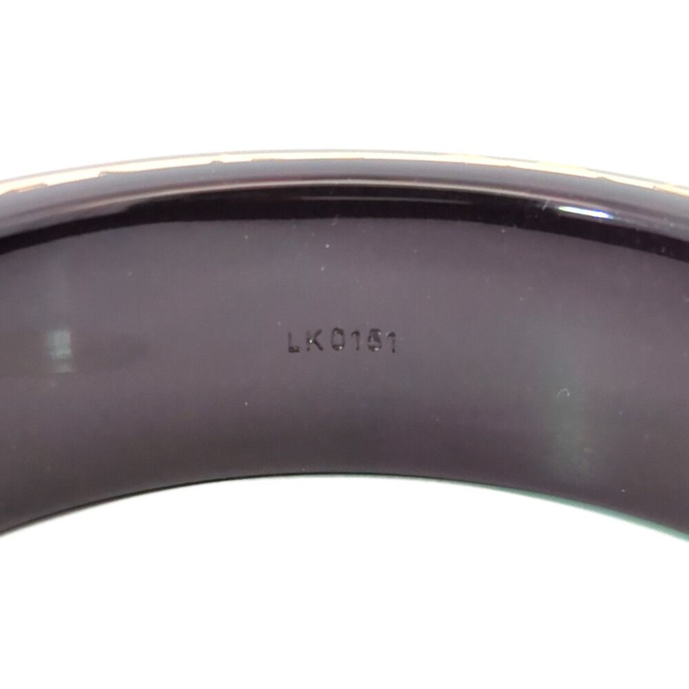 Louis Vuitton Brass John Logo Bangle Plastic Brown Handbag