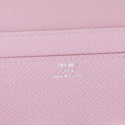 Hermes Constance to Go Silver Z-engraved Shoulder Bag Leather Pink Mini