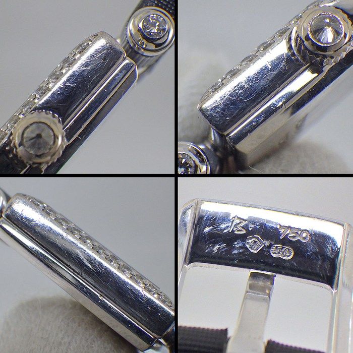 Van Cleef & Arpels Watch Fantasy Carre Diamond Bezel Index Lug Square White