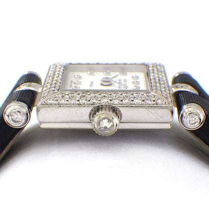 Van Cleef & Arpels Watch Fantasy Carre Diamond Bezel Index Lug Square White