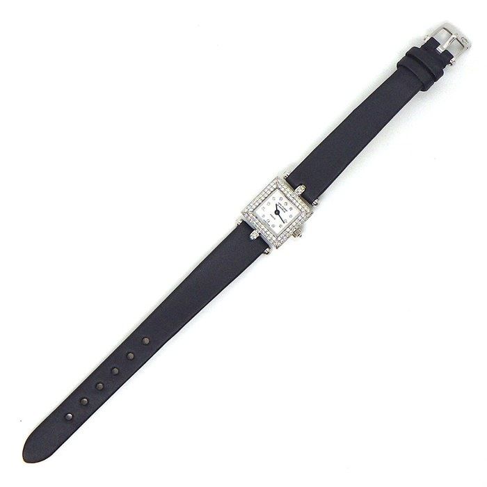 Van Cleef & Arpels Watch Fantasy Carre Diamond Bezel Index Lug Square White